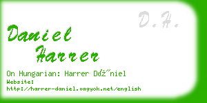 daniel harrer business card